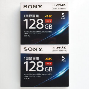 新品 SONY ソニー Blu-ray ブルーレイ BD-R XL （BDXL） 1回録画用 128GB 合計10枚 【5BNR4VAPS4】