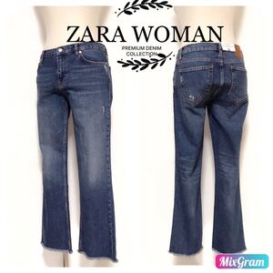 ZARA WOMAN ダメージ デニムパンツ