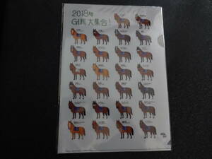 おがわじゅり2018年G1馬 JRA 2019年来場ポイントキャンペーン 非売品 クリアファイル