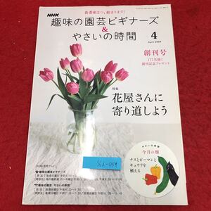 S6i-059 NHK 趣味の園芸ビギナーズ&やさいの時間 2008年4月号 花屋さんに寄り道しよう 2008年4月1日 発行 日本放送出版協会 雑誌 園芸 花束