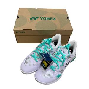 ◆未使用◆ SHBELZ3L バドミントンシューズ パワークッションエクリプションZ YONEX ヨネックス レディース 25cm 箱有 WHITE V71715NA