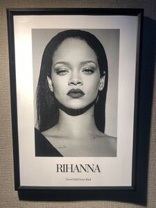 Rihanna リアーナ A4 ポスター 額付き 送料込み R&B