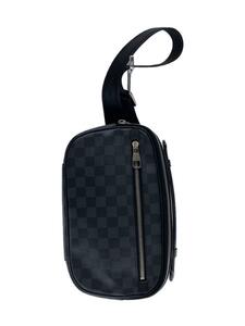 LOUIS VUITTON◆アンブレール_ダミエ・グラフィット_BLK/PVC/BLK/N41289/CA1175/内側ヨゴレ有