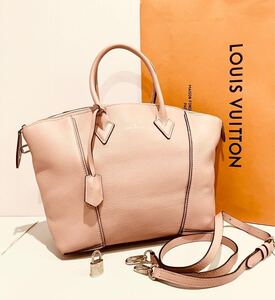 LOUIS VUITTON 新品同様 2way レザー バッグ パルナセア ルイ・ヴィトン ロックイット バック パドロック レザーショルダーストラップ 付属