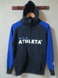 ATHLETA アスレタ カフェドブラジル ジップパーカー 紺青 Sサイズ