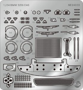 プラッツ/NuNu NE24033 1/24 BMW 320i E46 2004 ETCC ドニントンウィナー用ディテールアップパーツ