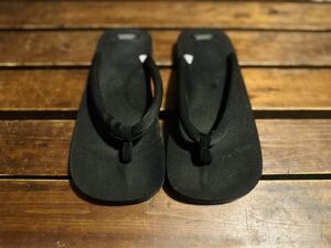 SUICOKE スイコック SET シャークソールサンダル 雪駄 US9 27.0 27 ブラック トング ビーチ シューズ 