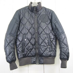 ジースターロウ G-STAR RAW Batt Quilted Bomber ボンバージャケット ジップアップキルティングジャケット(M)ブラック