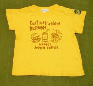 HusHusH ハッシュアッシュ　ハンバーガー　Ｔシャツ　８０