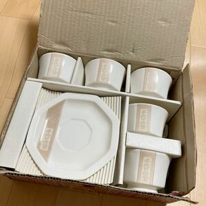 千代の富士　マグカップ　未使用品　コップ　食器　カップ&ソーサー　相撲　グッズ　陶器　5客セット　　相撲土産　a54