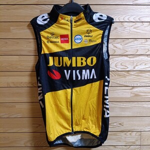 支給品　Jumbo visma　ベスト　サイクルジャージ　AGU　ユンボヴィスマ　Cervelo　サーベロ　ロードバイク　自転車　リースアバイク　Lease