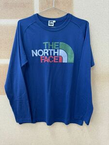 THE NORTH FACE 長袖シャツ　COLORFUL LOGO TEE メンズL NT37102 100%ポリエステル　※毛羽立ちあり