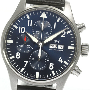 IWC SCHAFFHAUSEN IW377714 パイロットウォッチ プティ プランス クロノグラフ 自動巻き メンズ 箱・保証書付き_845260