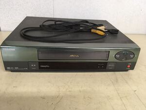 N 家電16】TOSHIBA 東芝 VHS ビデオデッキ A-R6 カセットVTR 1997年製 ARENA アリーナ 通電確認済 動作未確認 ジャンク 部品取り 現状