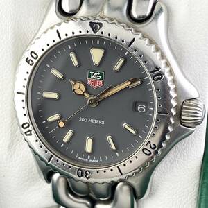 【1円〜】TAG HEUER タグ ホイヤー 腕時計 セル S99.213M グレー系文字盤 プロフェッショナル デイト 正規品