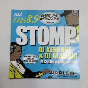 フライヤー 2006 CLUB HARLEM クラブ ハーレム★検)非売品 販促品 ノベルティ DJ KENSUKE ALAMAKI MC BUN JIRO-K HARLOCK INOKEN ROCK-M