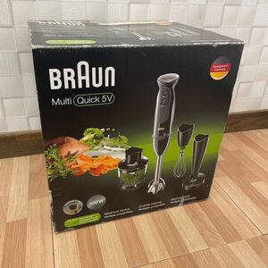 未使用レベル BRAUN Multi Quick 5V ハンドミキサー MQ5027 ハンドブレンダー ブレンダー ブラウン km1222