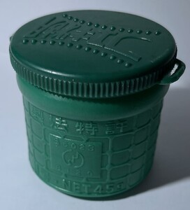 フエキ糊　空容器　プラスチック製　φ40mm×高さ40mm　1960年