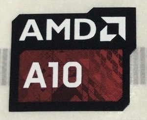 ■新品・未使用 ■10枚セット 【AMD A10】エンブレムシール【20*16㎜】送料無料・追跡サービス付き☆P228