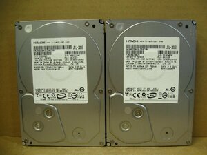 ▽HITACHI HDE721050SLA330 500GB SATA 7200rpm 3.5型 32MB 2台 中古 日立