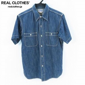 ☆THE REAL McCOY’S/リアルマッコイズ REAL McCOY OVERALL CO. デニムワークシャツ/14 /UPK