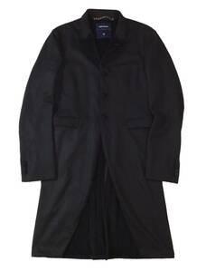 ミハラヤスヒロ MIHARA YASUHIRO ウール ベロア 燕尾服 テーラードジャケット コート ブラック 46 (ma)