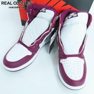 【未使用】NIKE/ナイキ AIR JORDAN 1 RETRO HIGH OG BORDEAUX エアジョーダン1 555088-611/27.5 /080