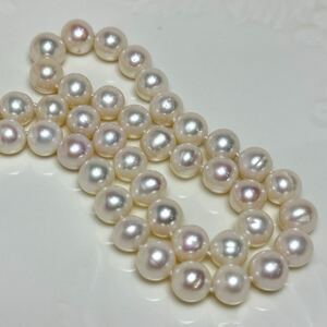 花珠級本真珠ネックレス10mm 42cm パールネックレス necklace jewelry pearl テリ良し ジュエリー 大珠