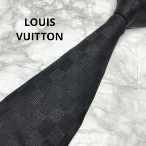 未使用級　LOUISVUITTON ルイヴィトン ネクタイ　ダミエ　ビジネス　スーツ　フォーマル　モノグラム