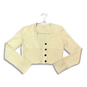 FOXEY BOUTIQUE フォクシー selected CASHMERE カシミア ニット ショート丈 カーディガン ボレロ size 40 ベージュ レディース