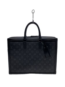 LOUIS VUITTON◆ソフトトランク・ブリーフケース_モノグラム・エクリプス_BLK/キャンバス/BLK//