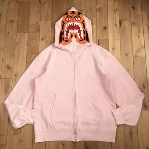 ★2XL★ ピンク タイガー パーカー Pink Tiger full zip hoodie a bathing ape BAPE エイプ ベイプ アベイシングエイプ XXL i6