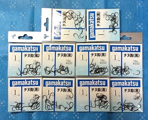 Gamakatsu がまかつ　 チヌ針１～４号　　３３袋まとめて　　格安　　 未使用未開封