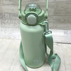 【54193ec2】 保管品 未使用 傷あり FJbottle 水筒 1700ml 真空断熱 保温 保冷 ステンレスボトル 直飲み スポーツボトル グリーン