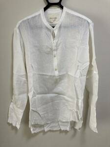 グレッグローレンGreg Lauren プルオーバースタジオシャツstudio shirt リネンシャツサイズ1