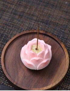 線香立て 蓮の花 陶磁製品 香炉 装飾品