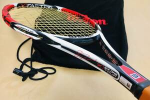 送料無料 Wilson ［K〕six-one tour 90 ウィルソン ケイ シックスワン ツアー 90　R・フェデラー　生涯グランドスラム達成 レザーグリップ