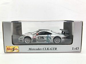 マイスト　1/43　クラシックコレクション　メルセデス CLK-GTR　31504　外箱劣化・透明ケースにスレ有　ミニカー　同梱OK　1円スタート★S