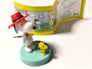 ☆チョコエッグ　PEANUTS　スヌーピー☆11.スヌーピー ☆FURUTAフルタ SNOOPY☆帽子 魚釣り ウッドストック ミニフィギュア　送料140円