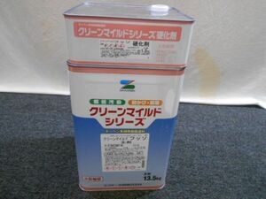 未使用☆油性塗料 クリーンマイルドフッソ サンディフックグレー(1)