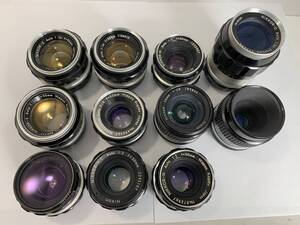 【11個】ニコン Nikon NIKKOR 50mm F1.4/28mm/135mm/55mm/大量 レンズ 動作未確認 まとめて ジャンク セット まとめ (349)