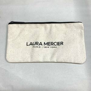 LAURA MERCIER ローラメルシエ 25周年記念 特製ポーチ 限定 送料無料 送料込み レア 非売品 ノベルティ ホワイト ポーチ【SP575】