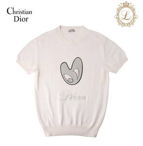 【返品可】Dior ディオール 21AW KENNYSCHARF ケニーシャーフ コラボ ニット トップス M ピンク ブランド アパレル 中古 中古品-ほぼ新品