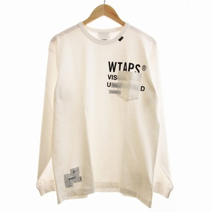 ダブルタップス WTAPS 21SS INSECT LS Tシャツ カットソー 長袖 ロゴプリント 02 白 ホワイト 211ATDT-CSM17 /NY メンズ