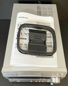 【極上美品★動作品】ONKYO オンキョー FR-UN9 最上位 DVD/MDミニコンポ オンキョー X-UN9 D-UN9 取扱説明書付き MDLP MP3 WMA SACD