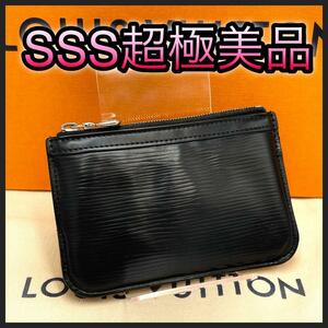 LOUIS VUITTON ルイヴィトン コインケース エピ ノワール ポシェットクレNM 黒 ブラック 正規品 鑑定済み 本物 美品 ミニ コンパクト財布