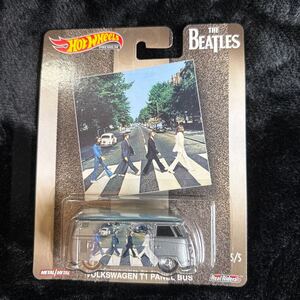 ミニカー VOLKSWAGEN T1 PANEL BUS ABBY ROAD (グレー×ライトブルー) 「Hot Wheels ビートルズ BEATLES ホットウィール