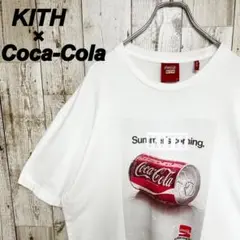 A475【入手困難】キス×コカコーラ　ビッグロゴ　半袖Tシャツ　希少モデル