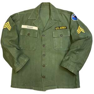 60年代 米軍 US ARMY 筒袖 ユーティリティシャツ SHIRT UTILITY ミリタリー シャツ ジャケット 初期 1st OG107 50s 60s 70s ヴィンテージ