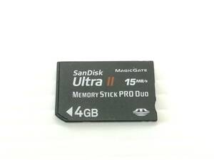 D133◇◆中古 SanDisk サンディスク メモリースティック 4GB Ultra II MemoryStick Pro Duo